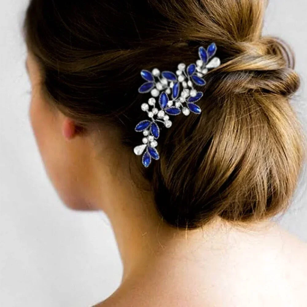 Crystal Bridal Hair Pins Rhinestone Bride Wedding Hair Piece Hair Accessories fo